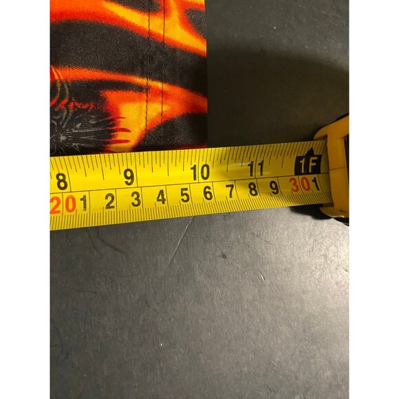 Vtg Anchor Blue Board Shorts Mens 32 10" Skulls Flames AOP Y2K Swim Trunks - Picture 6 of 6